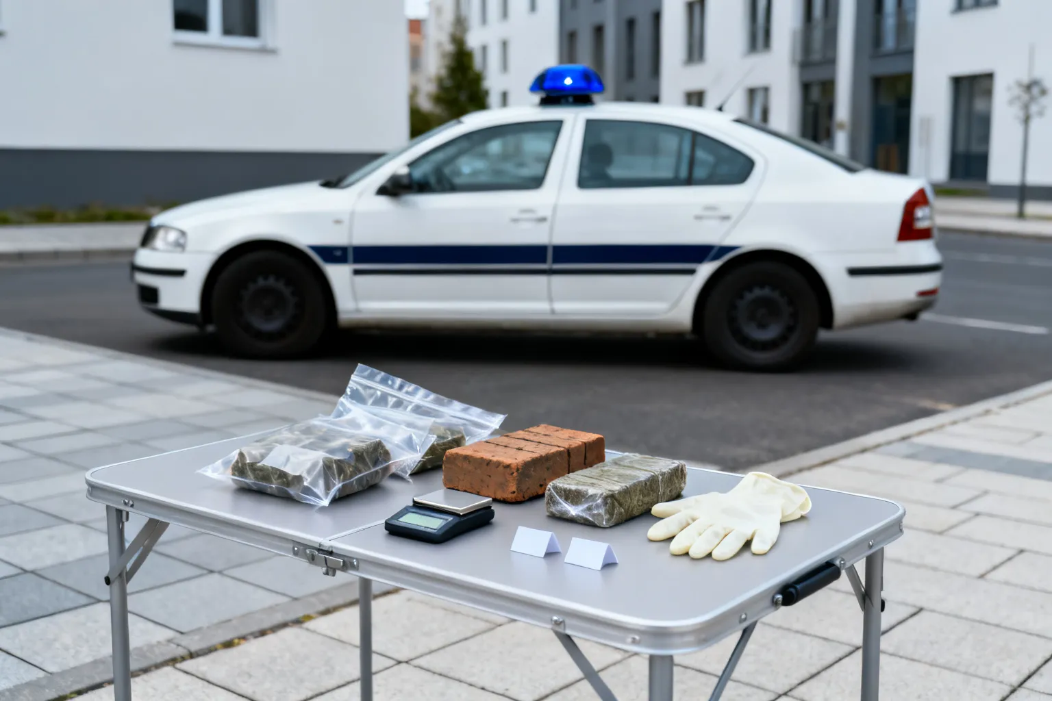 45-latek zatrzymany w Śródmieściu. Zabezpieczono około 6 kg narkotyków