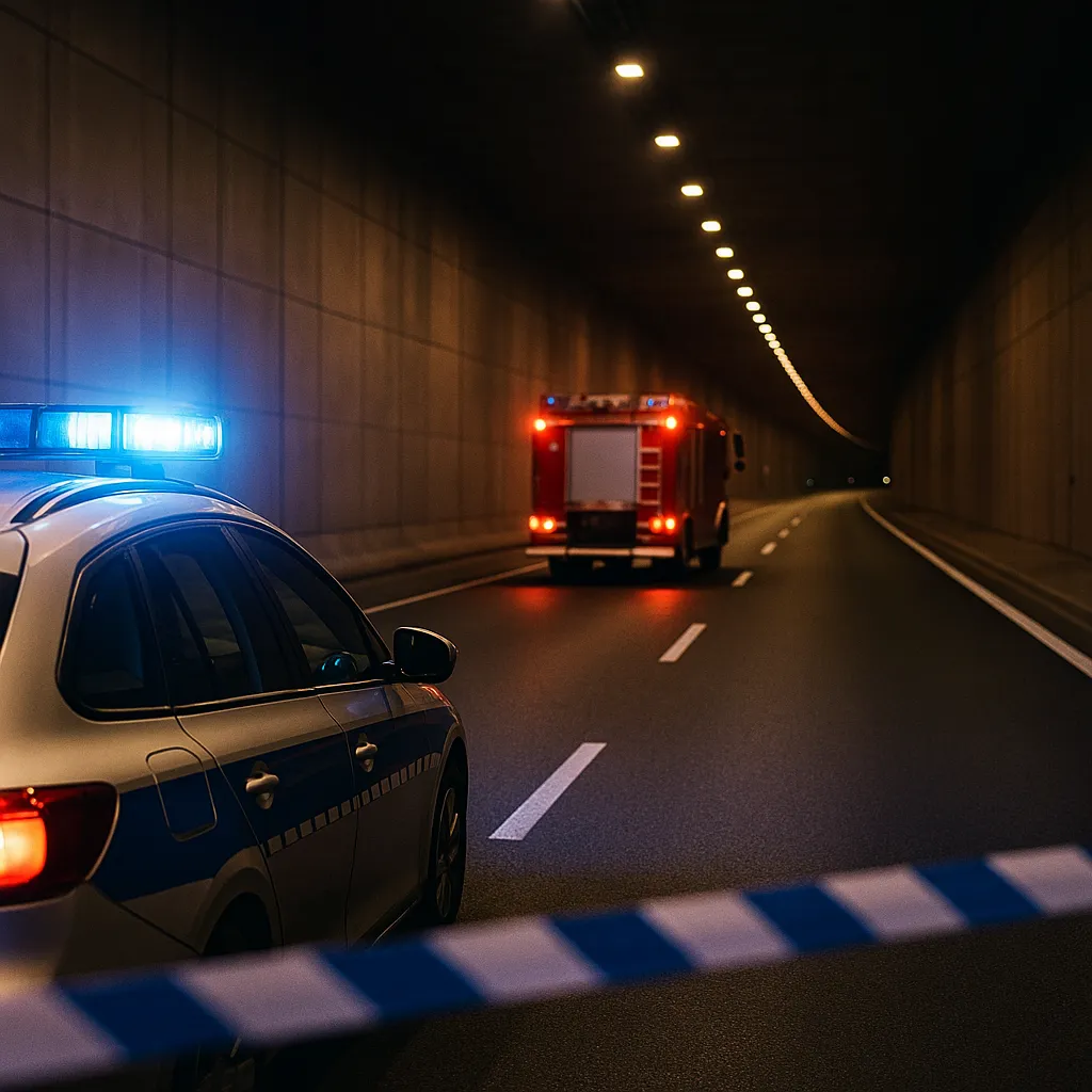 Ćwiczenia służb ratunkowych w Tunelu Południowej Obwodnicy Warszawy