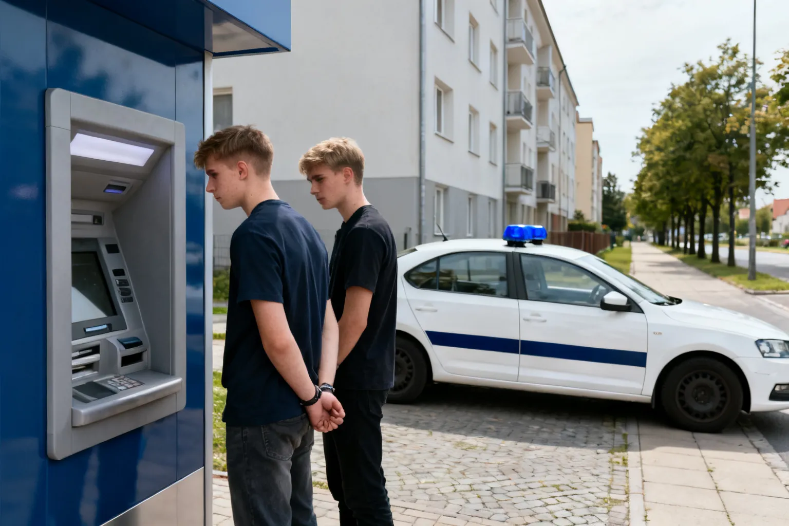 Dwaj 19‑latkowie aresztowani za oszustwa przy bankomatach