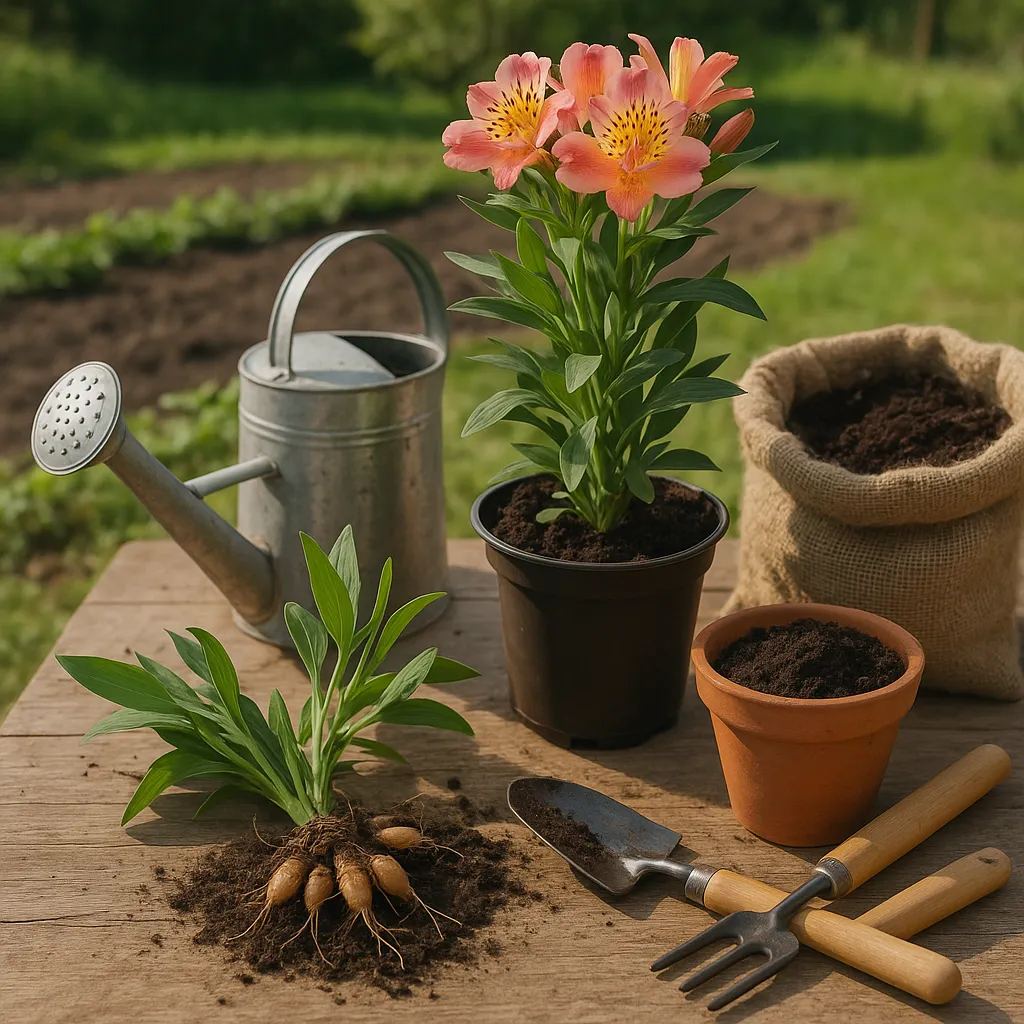 Alstromeria uprawa — jak sadzić, podlewać i zimować krok po kroku