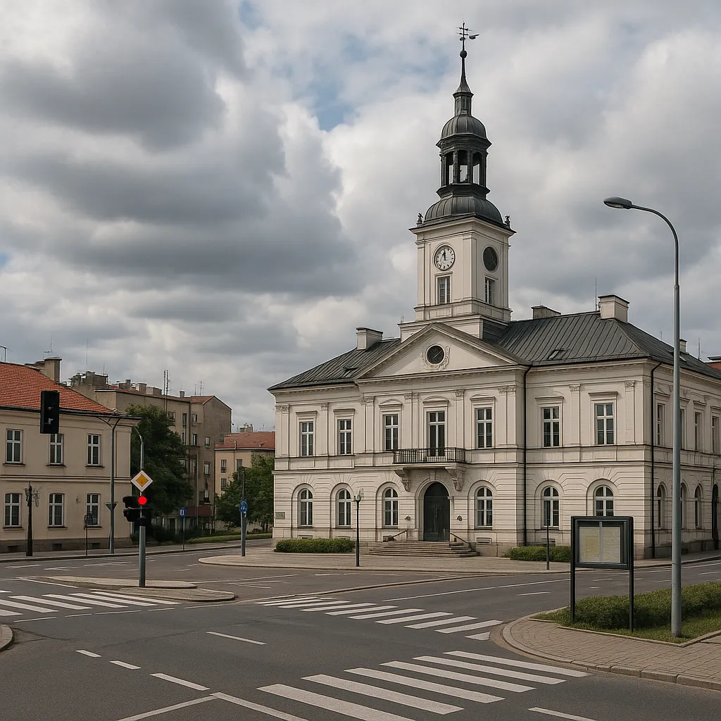 Motocyklista przewrócił się, by uniknąć zderzenia na skrzyżowaniu w Płocku