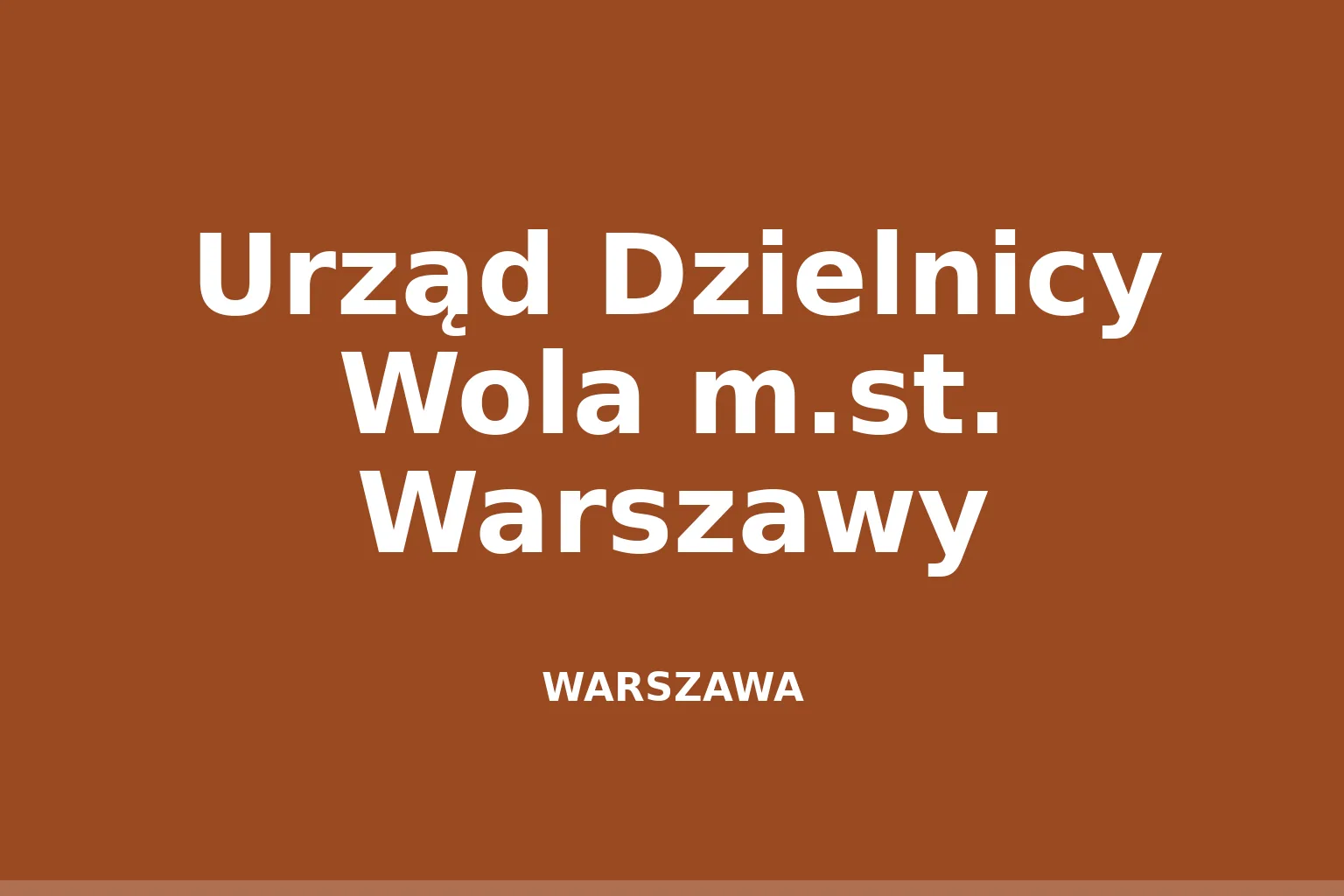 Urząd Dzielnicy Wola m.st. Warszawy