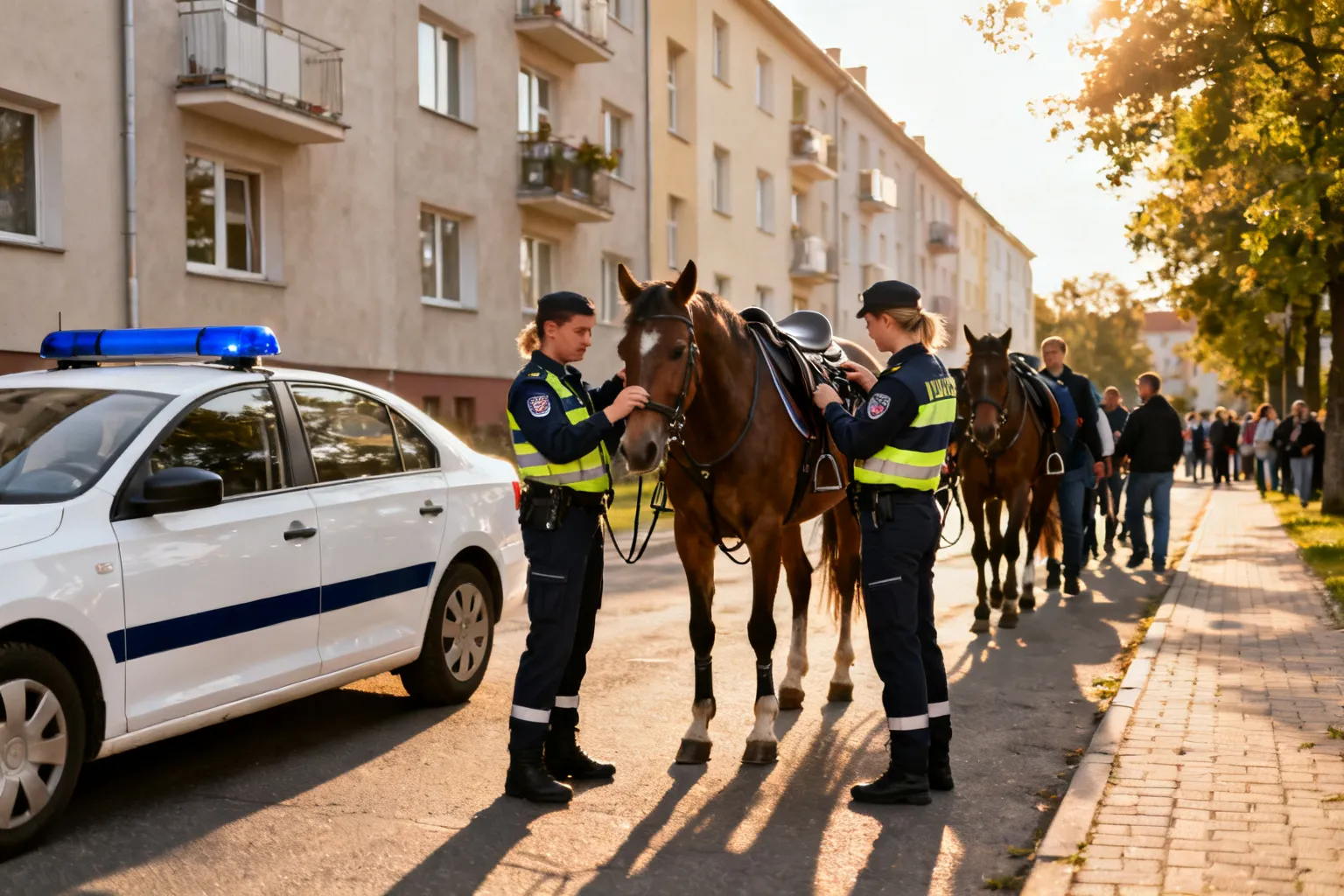 Komenda Stołeczna przeprowadziła atestację patroli konnych