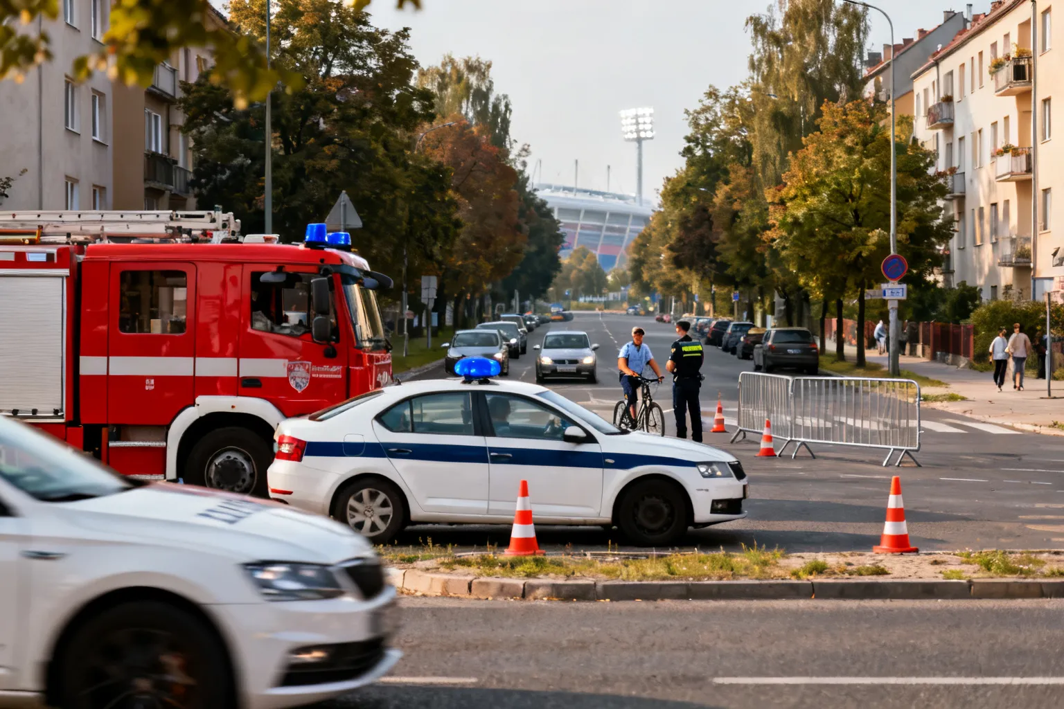 Zmiany w ruchu na Saskiej Kępie podczas meczu na PGE Narodowym