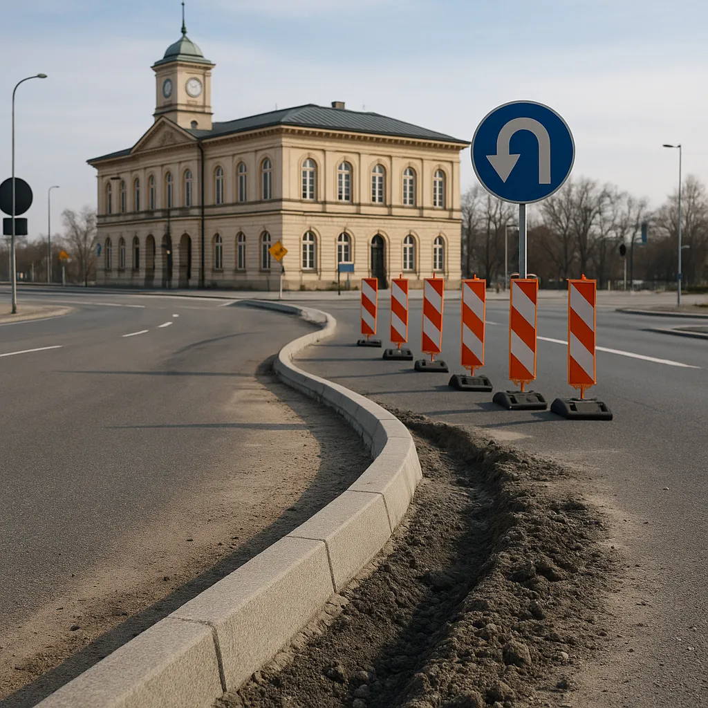 Remont Wisłostrady: krawężniki, zawrotka i ograniczenia ruchu