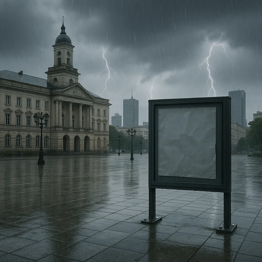 Burza Warszawa 10 sierpnia 2026 — prognoza: deszcze i burze od popołudnia