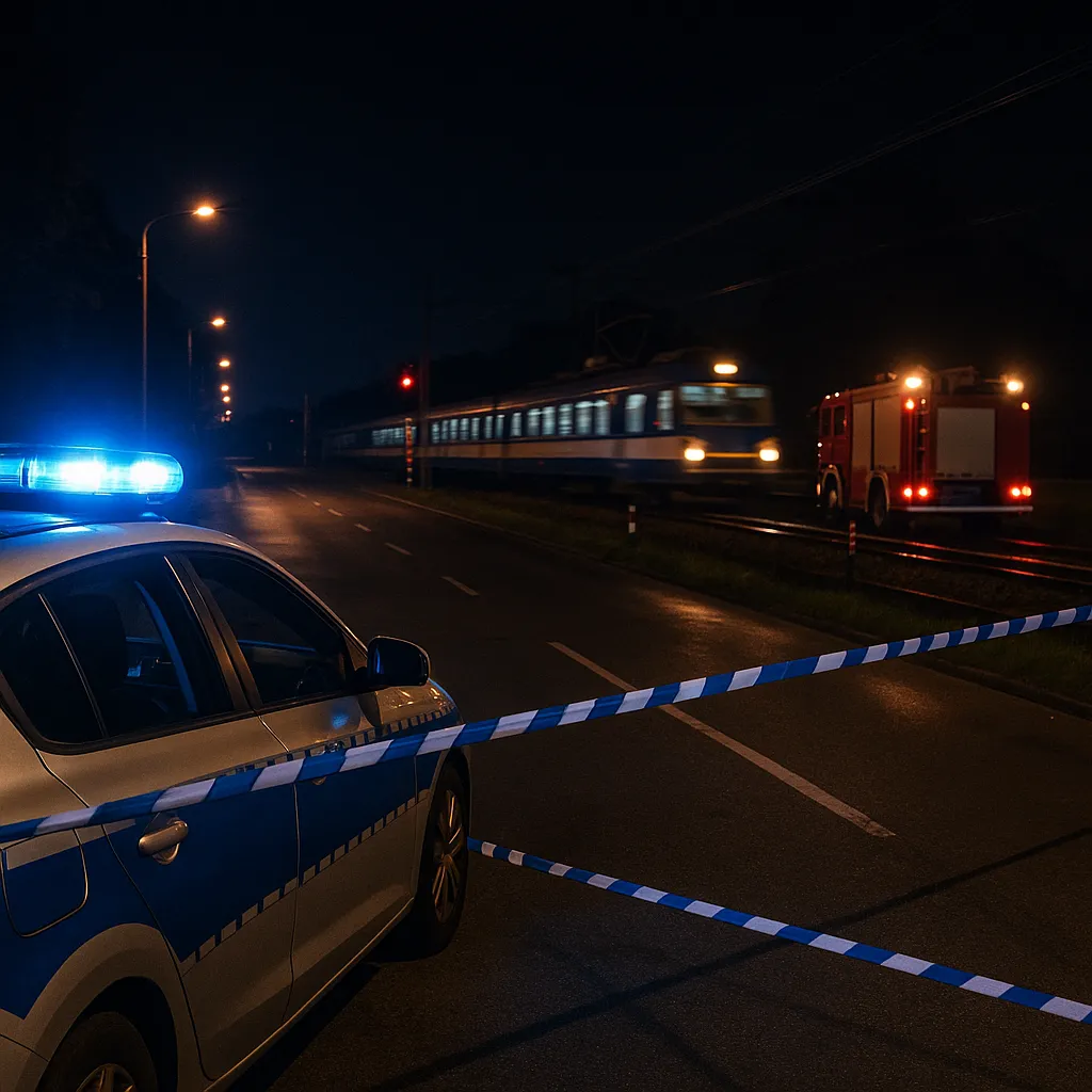 Wypadek hulajnoga Nowa Iwiczna: potrącenie i bliski przejazd pociągu