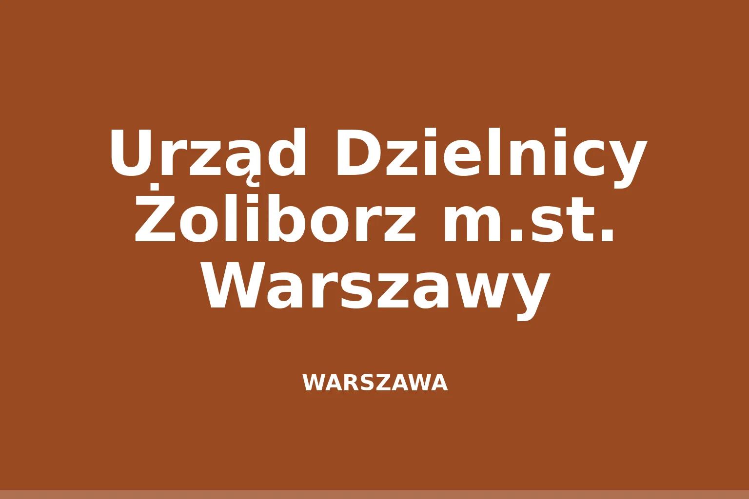 Urząd Dzielnicy Żoliborz m.st. Warszawy