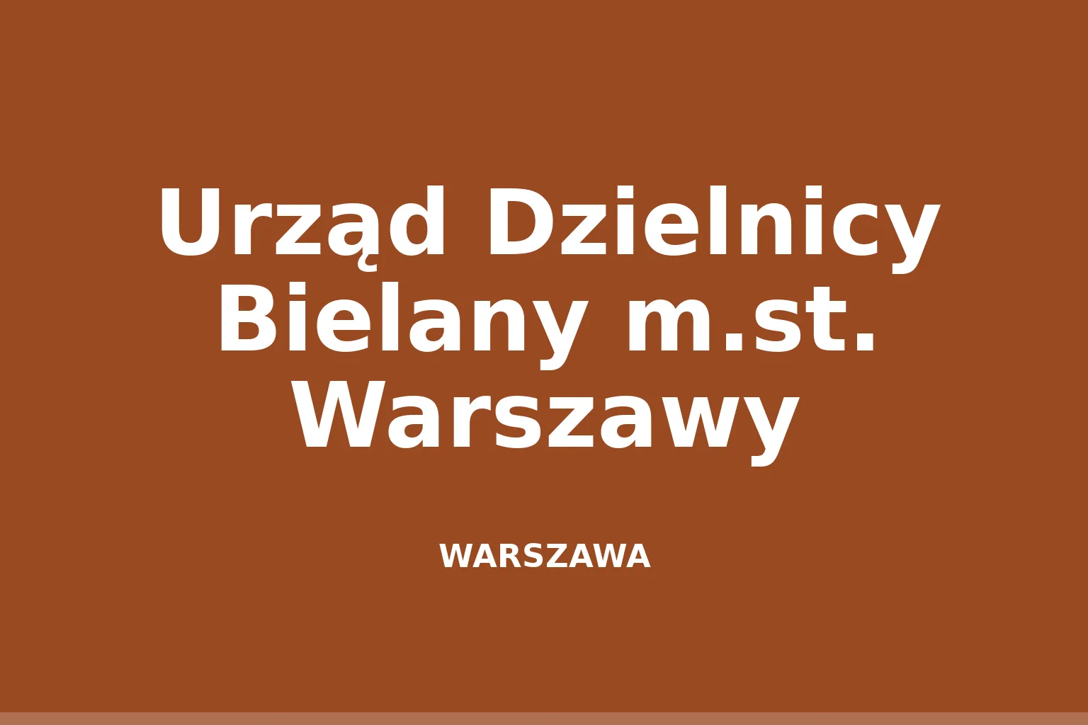 Urząd Dzielnicy Bielany m.st. Warszawy