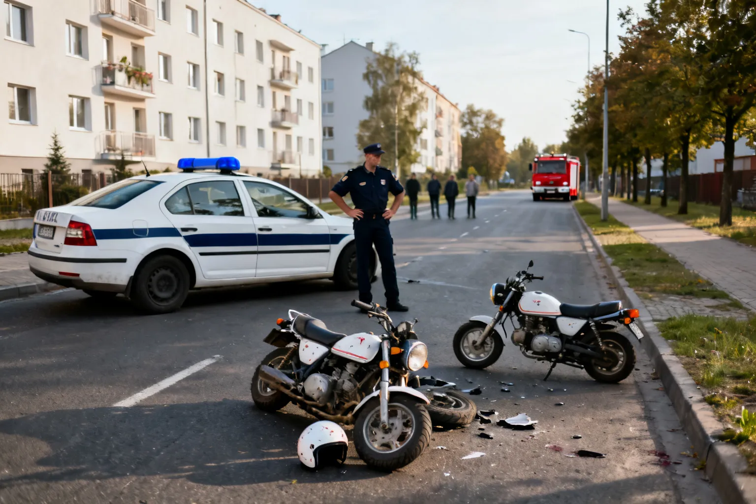 Dwaj nieletni motocykliści spowodowali kolizję w Otwocku