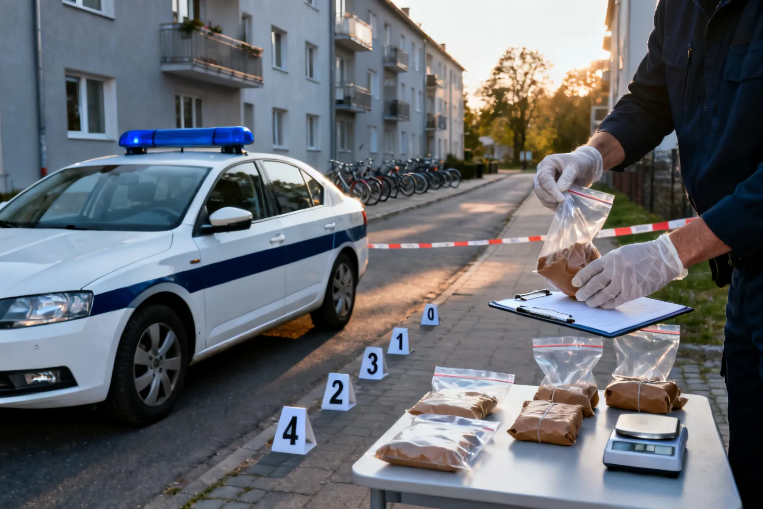 Zatrzymanie na Włochach — zabezpieczono prawie 1,2 kg narkotyków