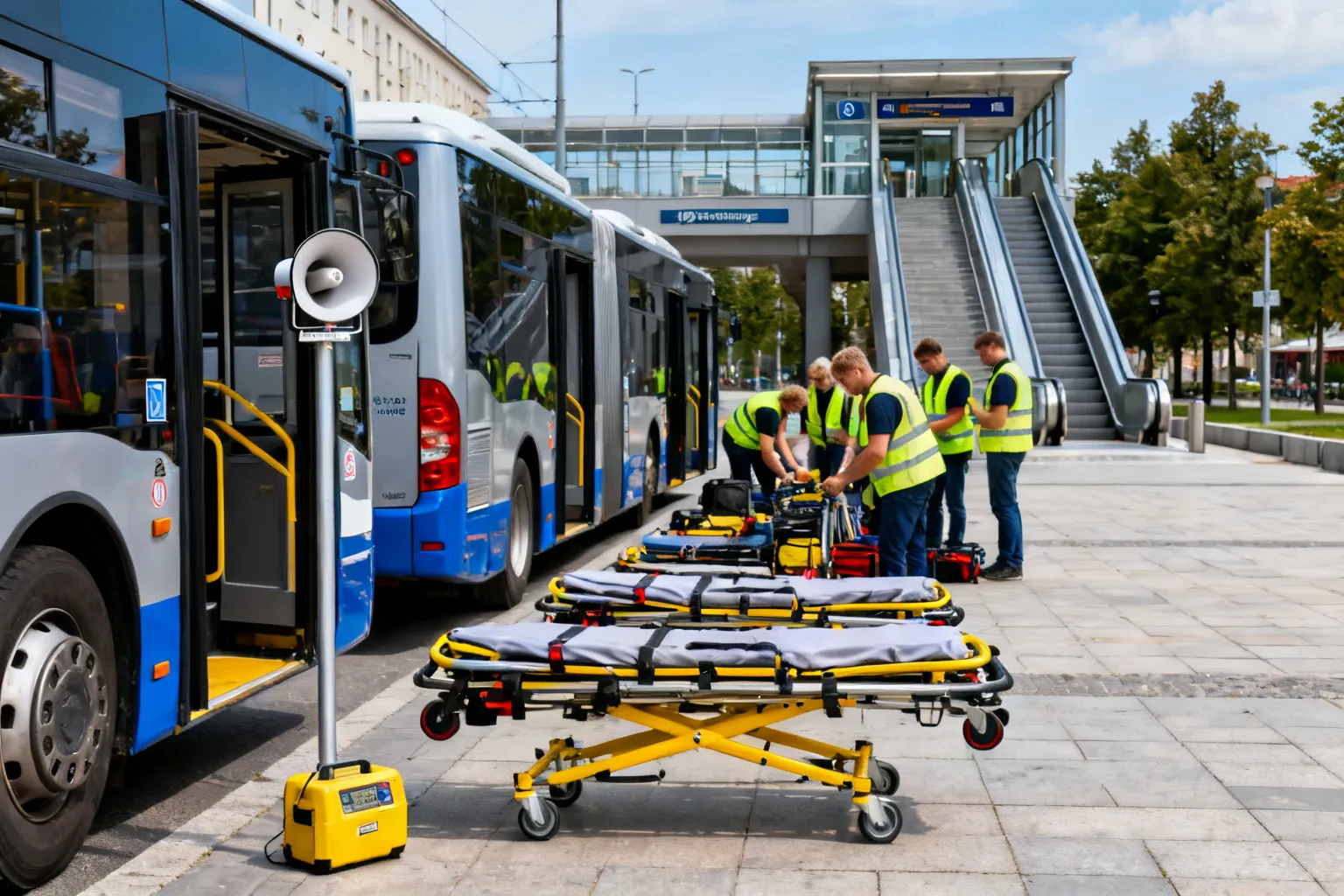 Plany ewakuacji 2477 gmin w 2026 — syreny, metro i 120 autobusów z noszami