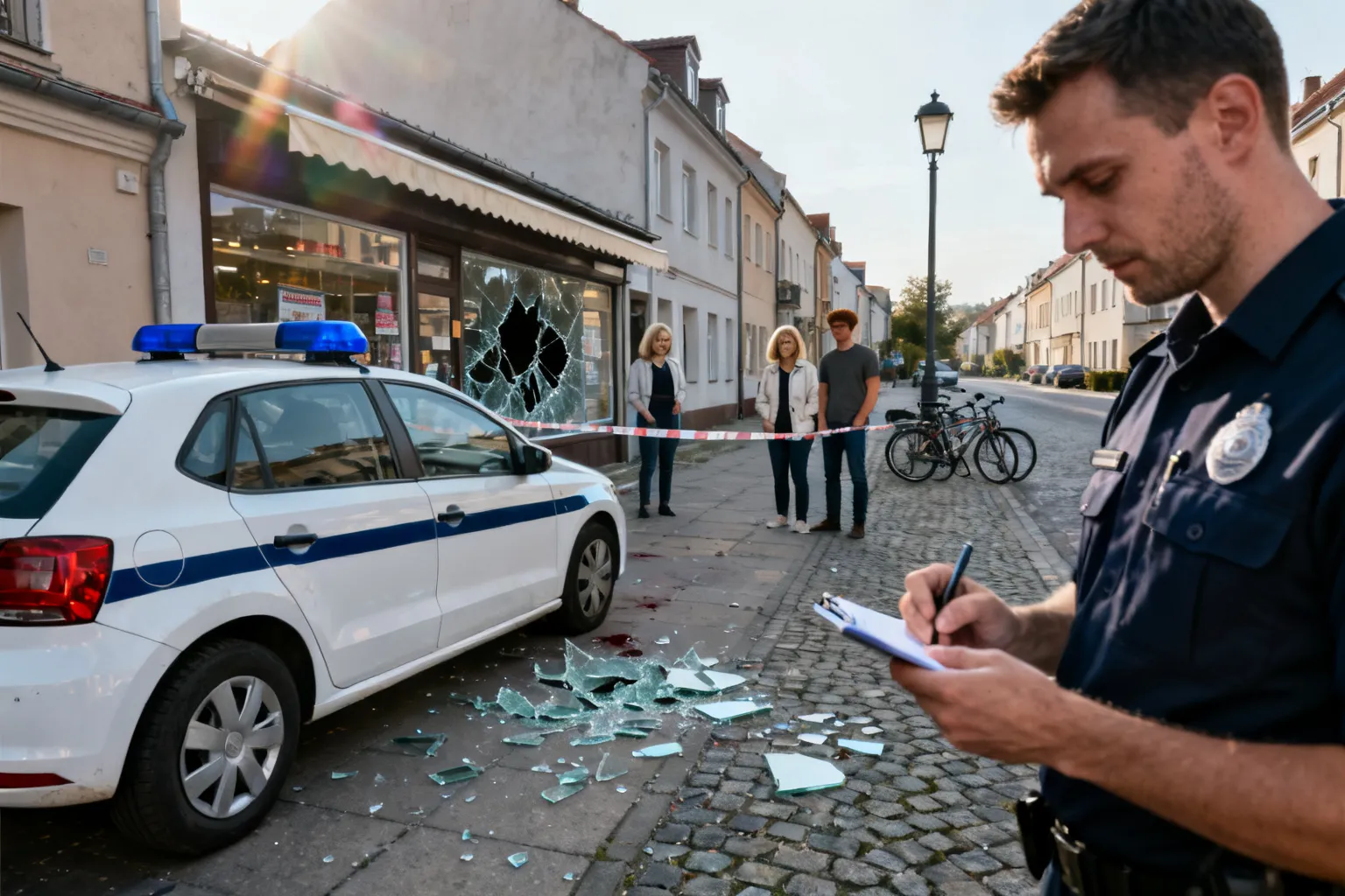 Zatrzymano 30-latka po groźbach i wybiciu szyby w Garbatce