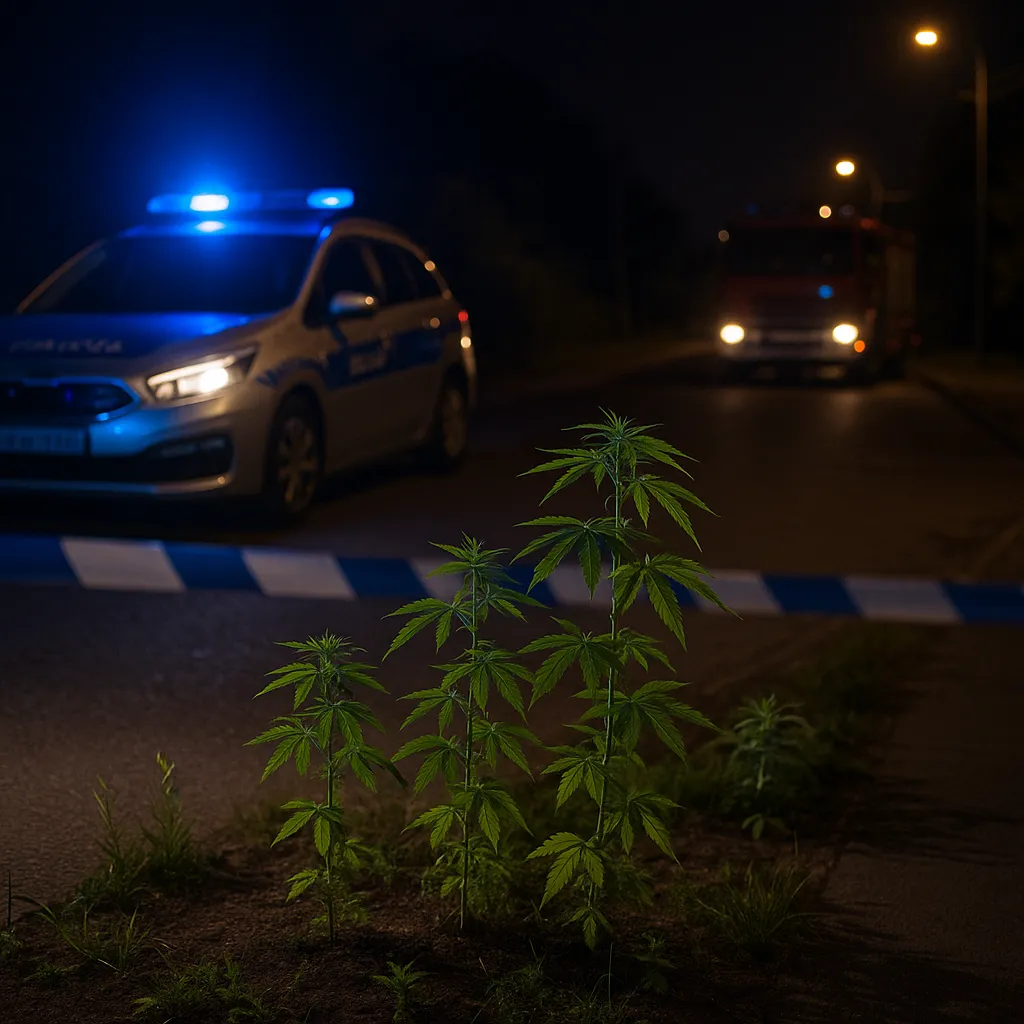 Marihuana na rabatce w Lesznowoli. 51-latek zatrzymany