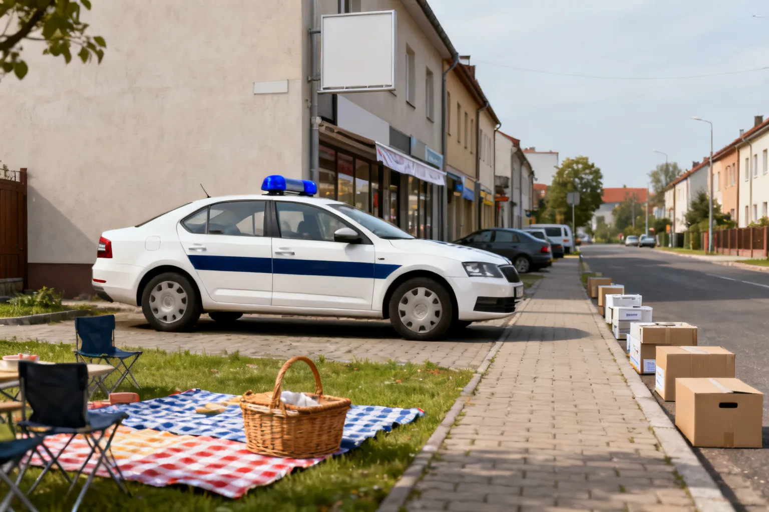 Policjanci na rodzinnych piknikach w powiecie piaseczyńskim