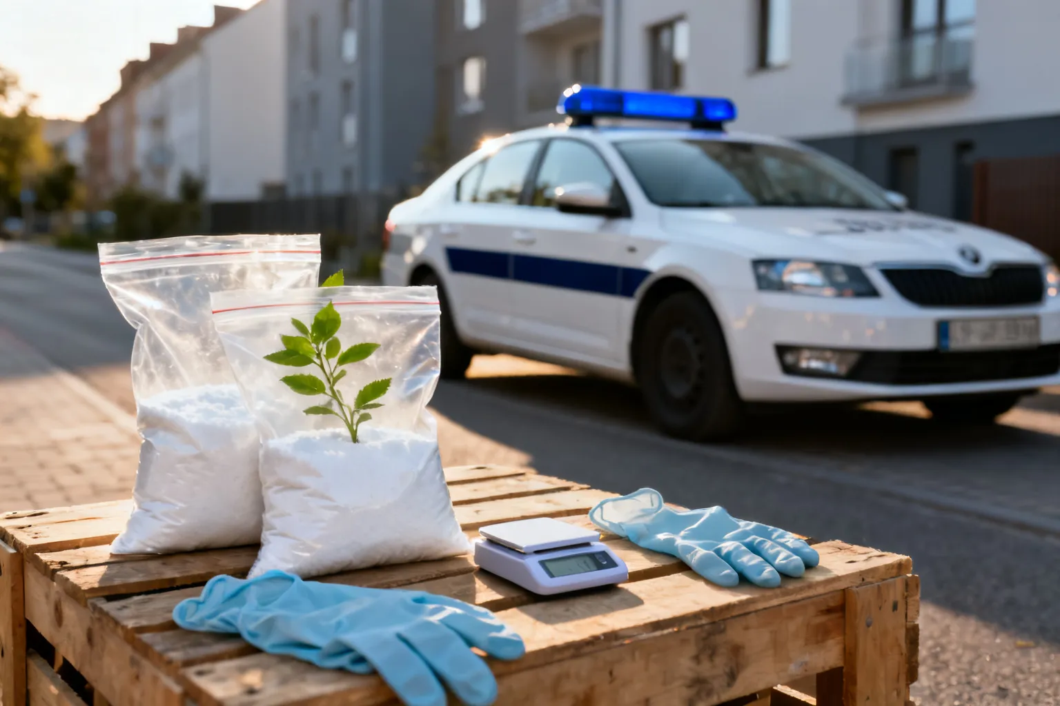 Prawie 2 kg narkotyków w „magazynie” w Pruszkowie. Dwaj mężczyźni aresztowani