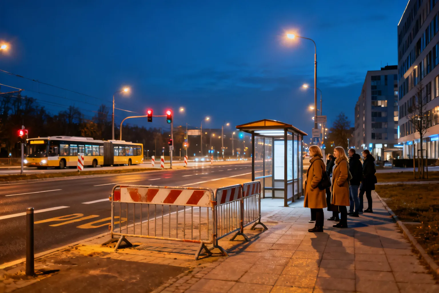 Zamknięcie S8 Modlińska Warszawa — nocne objazdy, 8 linii ominie przystanek