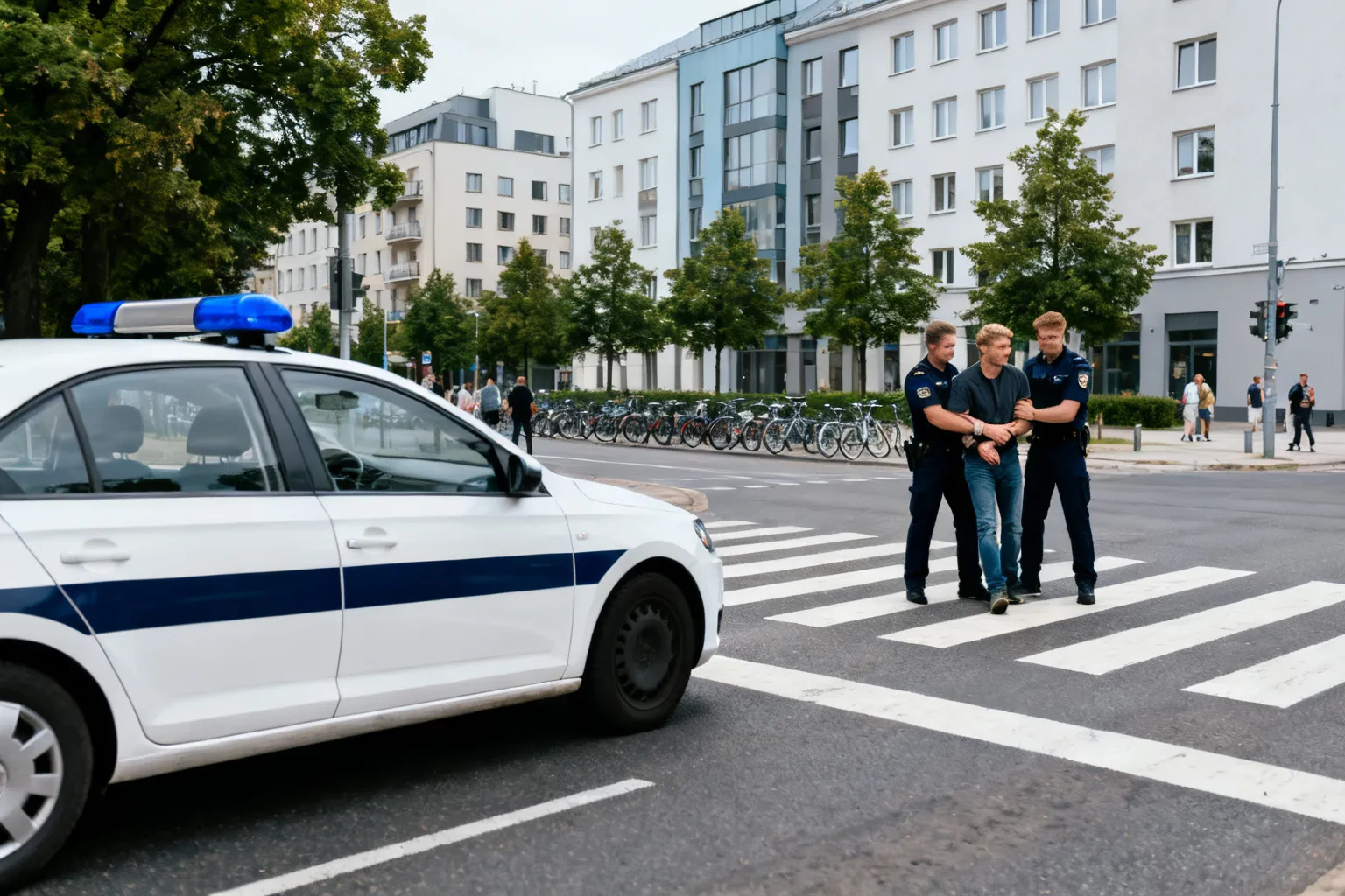Atak na przejściu w centrum Warszawy. Sprawca zatrzymany