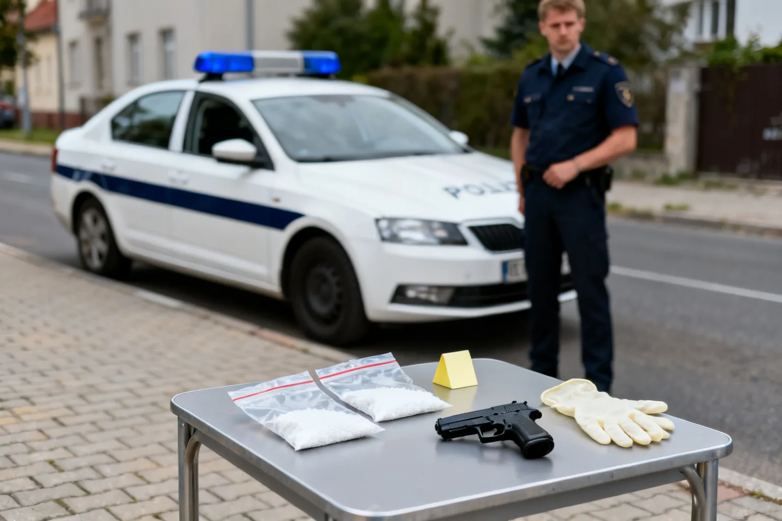 952,1 g 4‑CMC i rewolwer zabezpieczone w gminie Tłuszcz