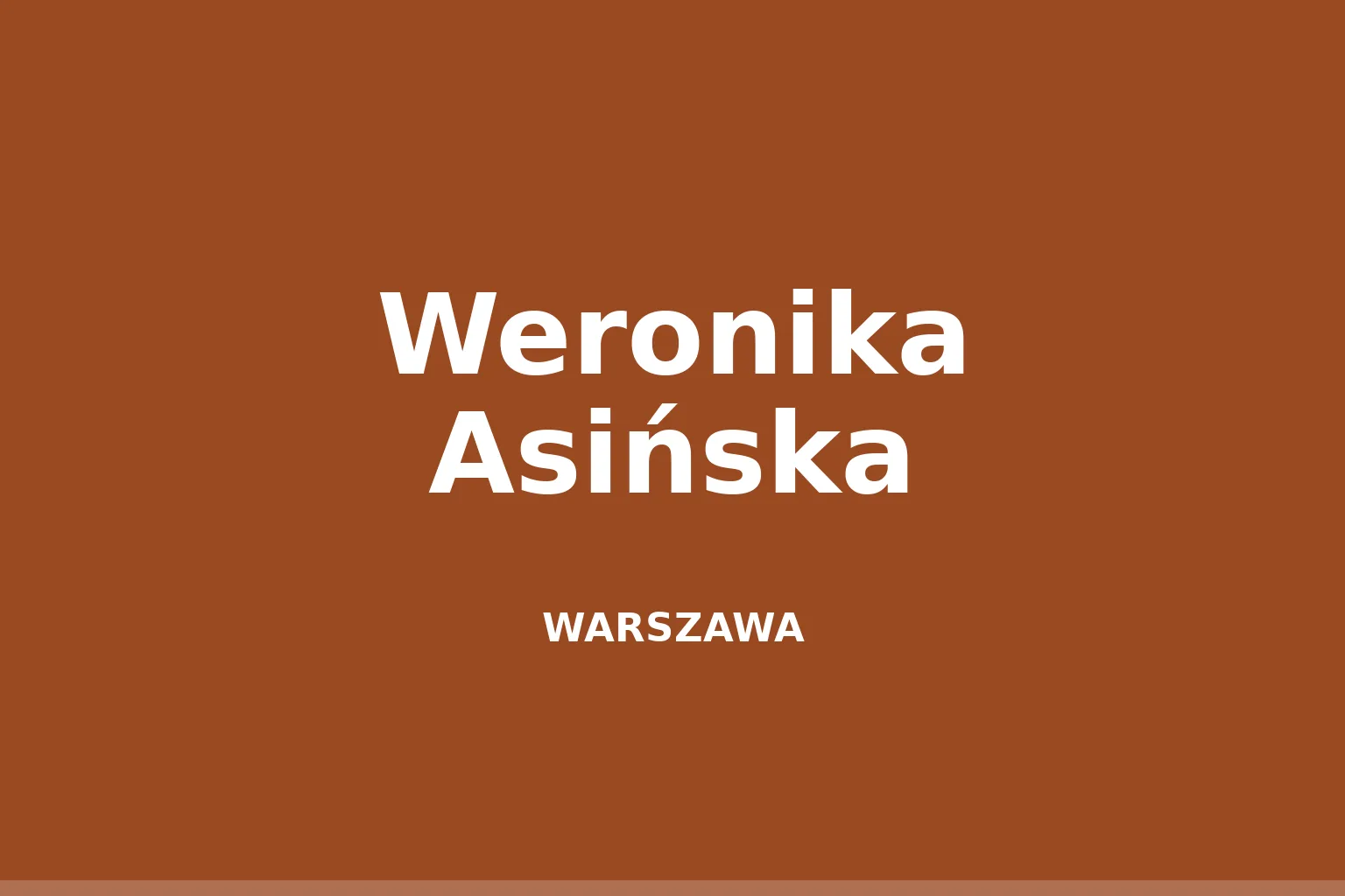 Weronika Asińska