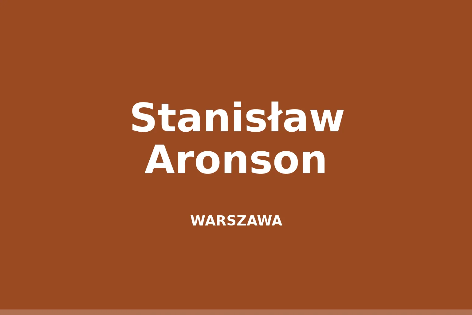 Stanisław Aronson