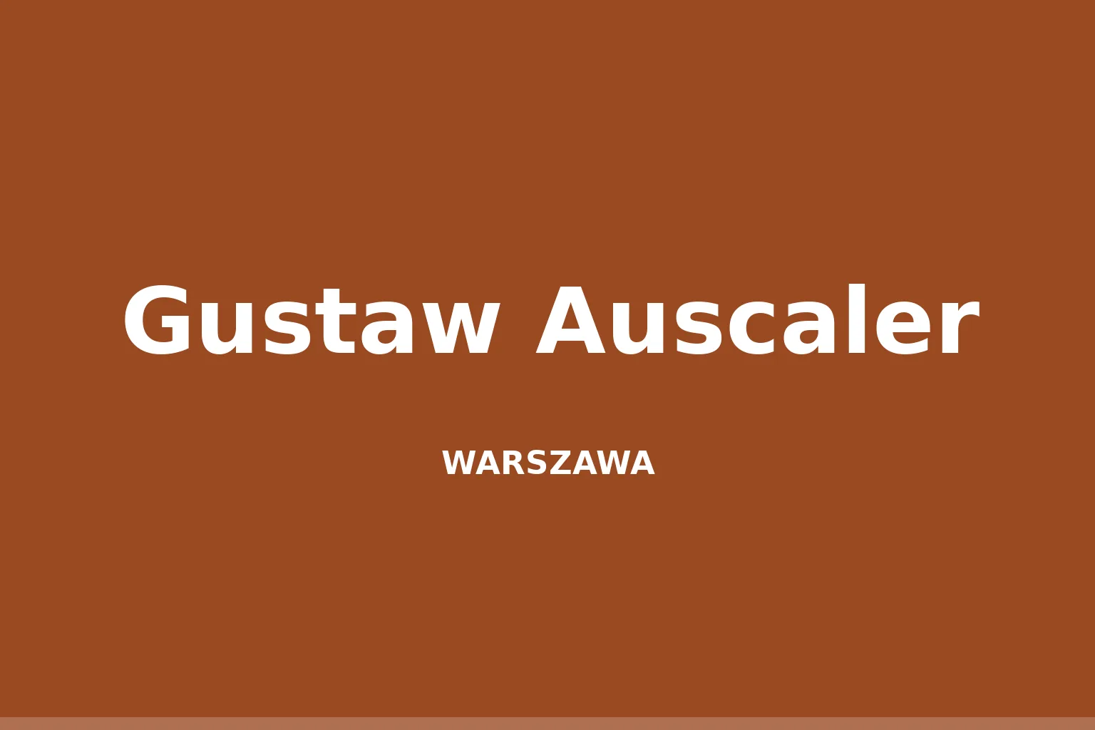 Gustaw Auscaler