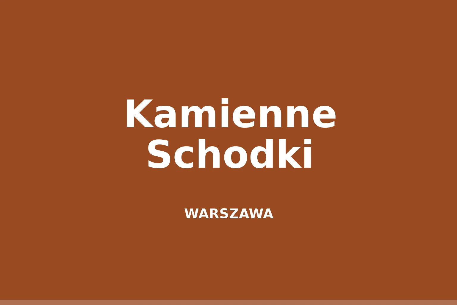 Kamienne Schodki