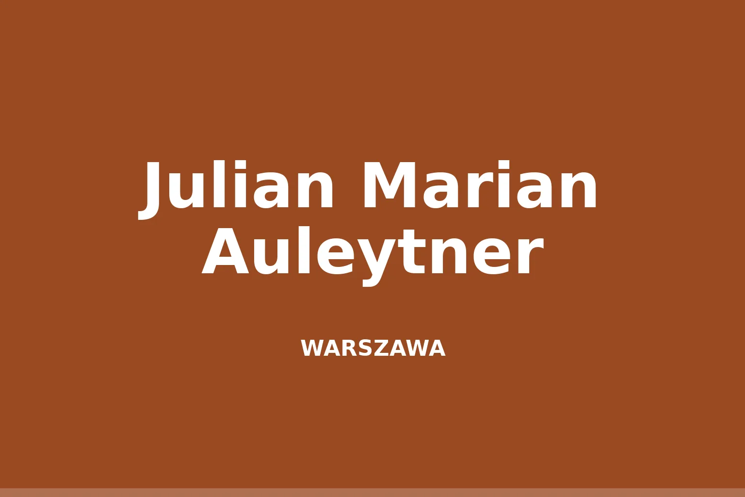 Julian Marian Auleytner