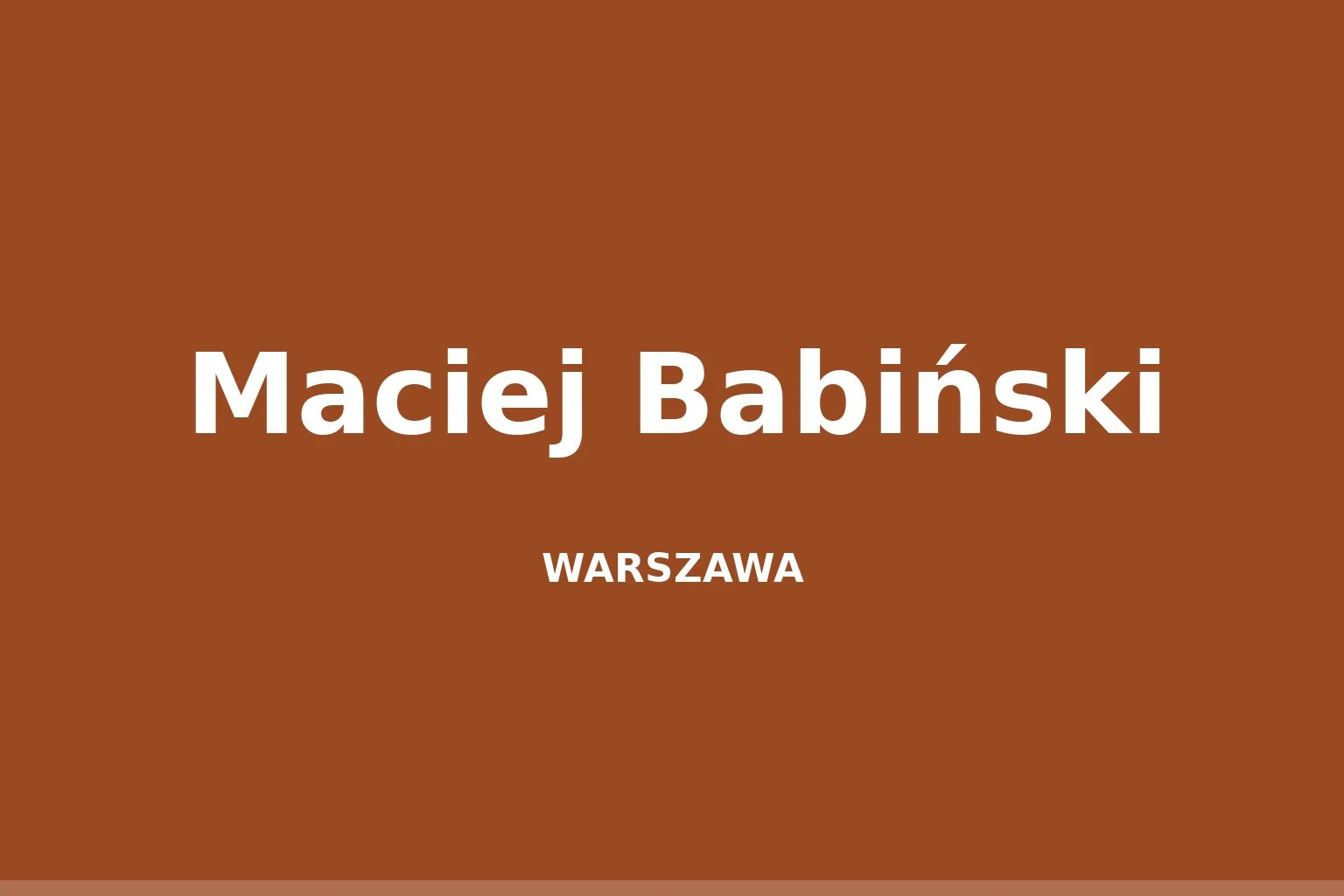 Maciej Babiński
